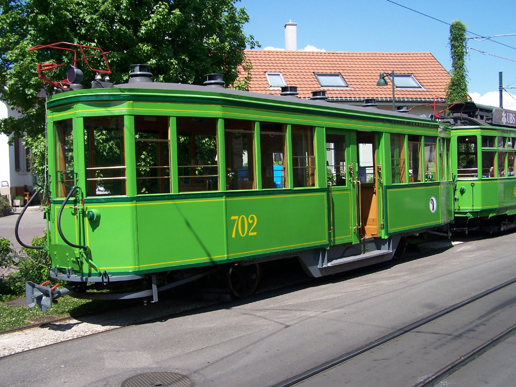 Базель, SWS/SLM C3 № 702; Базель — 40 лет Tramclub Basel
