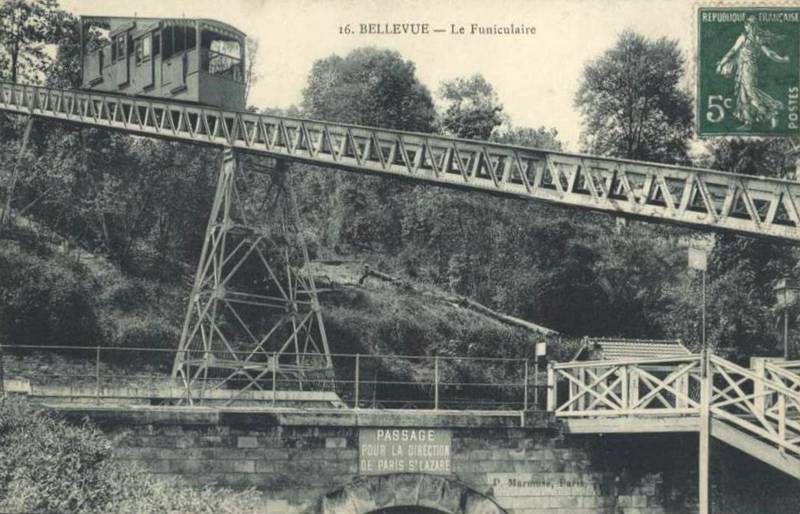 Paris - Versailles - Yvelines — Funiculaire de Bellevue (1893-1934)