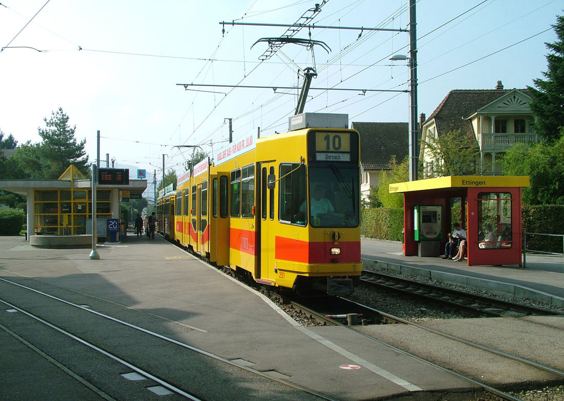 Базель, Schindler/Siemens Be 4/8 № 251; Базель — Международный трамвай-интерурбан Basel — Rodersdorf