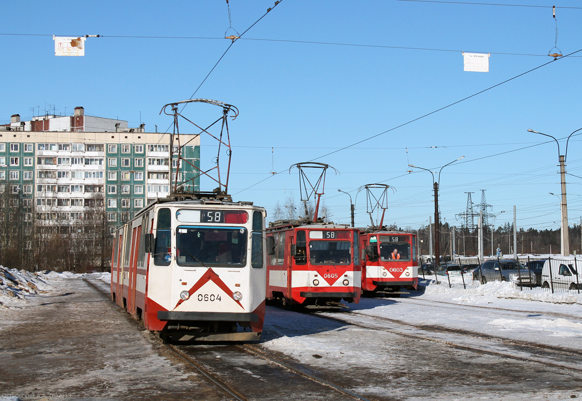 Санкт-Петербург, 71-147К (ЛВС-97К) № 0604; Санкт-Петербург, 71-147К (ЛВС-97К) № 0605; Санкт-Петербург, 71-147К (ЛВС-97К) № 0603