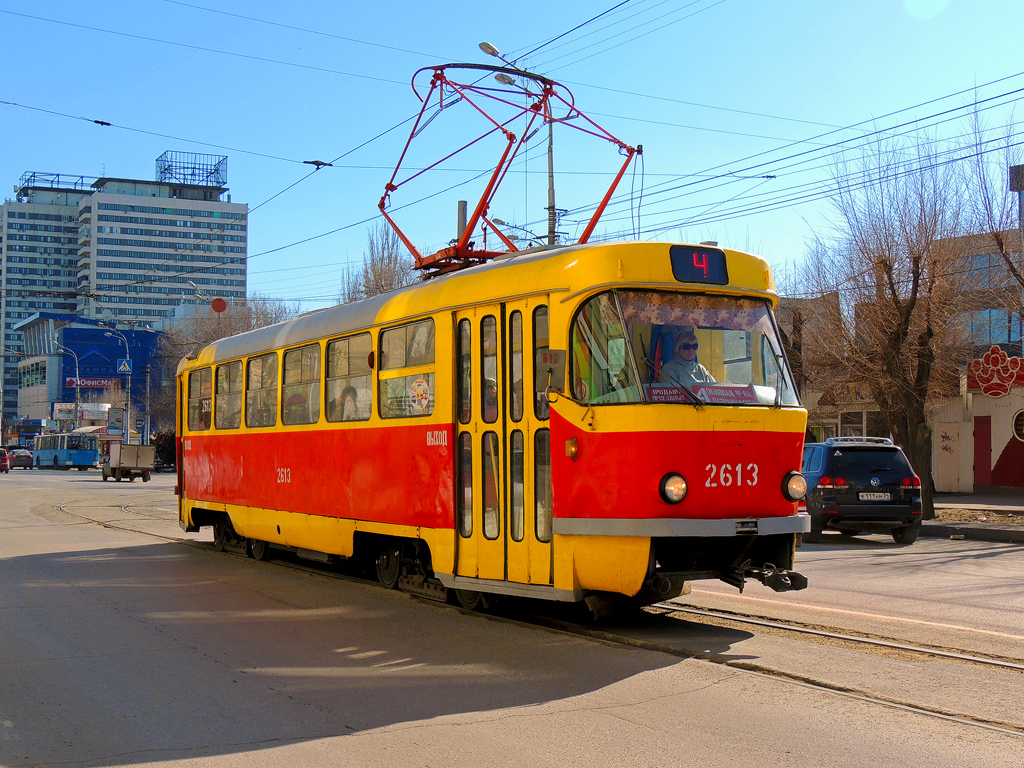 Волгоград, Tatra T3SU (двухдверная) № 2613