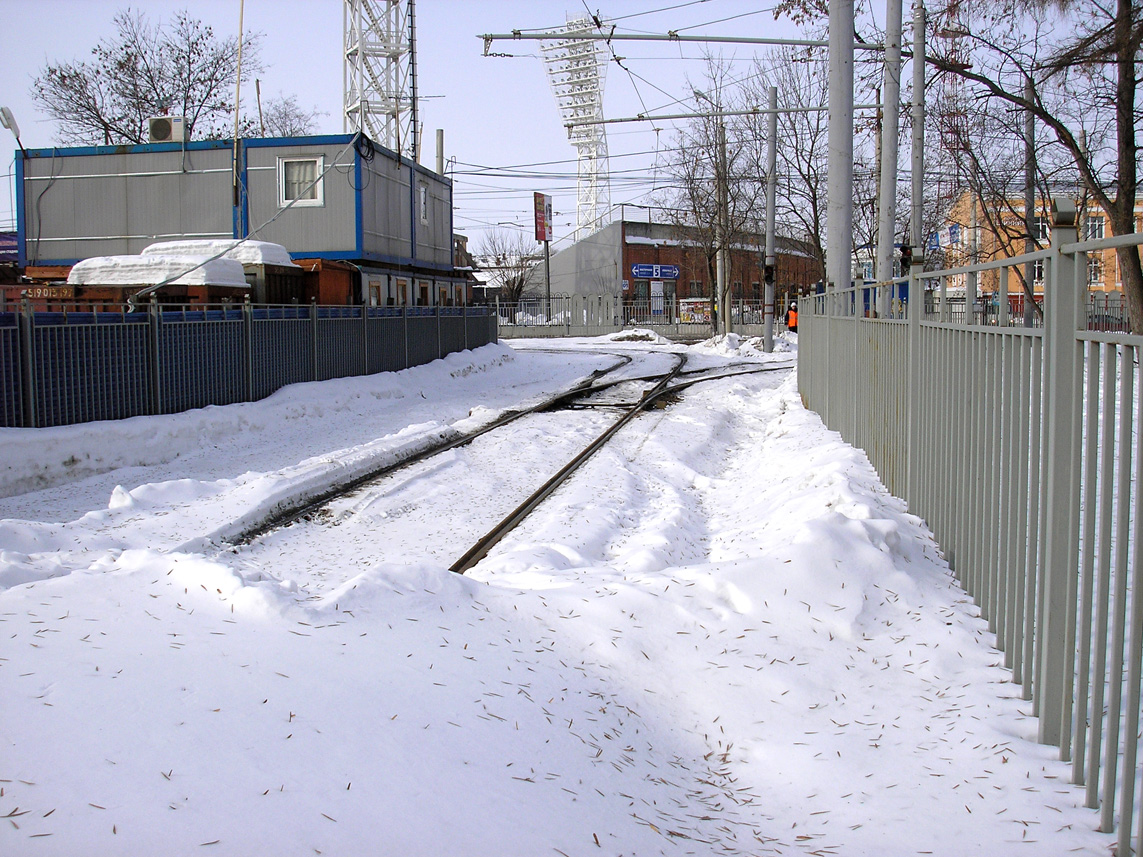 Yaroslavl — Reversal triangle on Pobedy Street; Yaroslavl — Tramway lines
