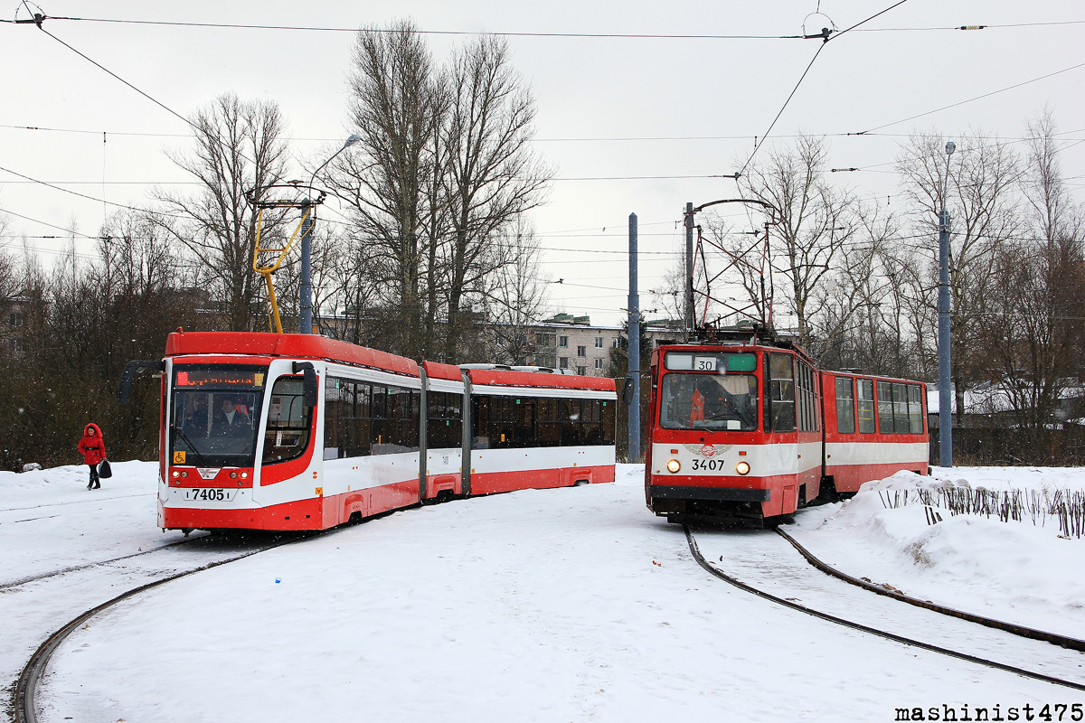 Санкт-Петербург, 71-631-01 № 7405; Санкт-Петербург, ЛВС-86К № 3407