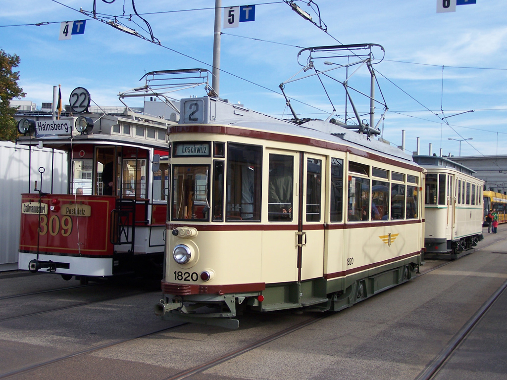 Dresden, Busch Kleiner Hecht nr. 1820 (201 304); Dresden — 140th anniversary of Dresden trams (29-30.09.2012)