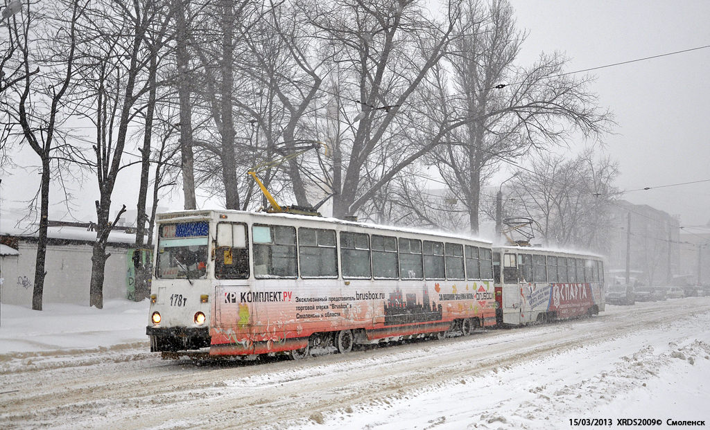 Smolensk, 71-605 (KTM-5M3) č. 178; Smolensk — March 15th, 2013 Snowfall