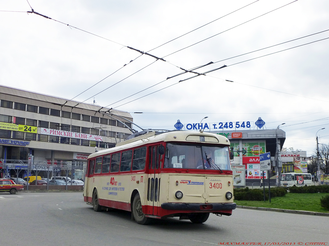 Крымский троллейбус, Škoda 9Tr17 № 3400