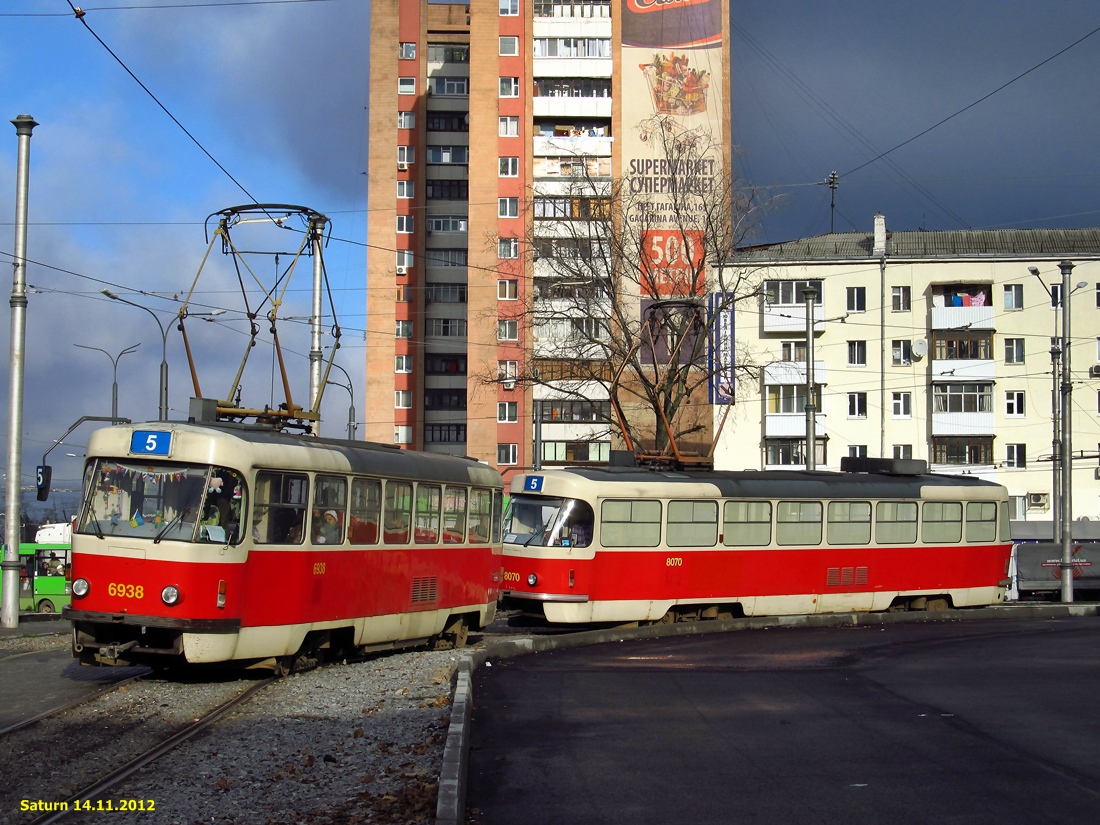 Харьков, Tatra T3 № 6938