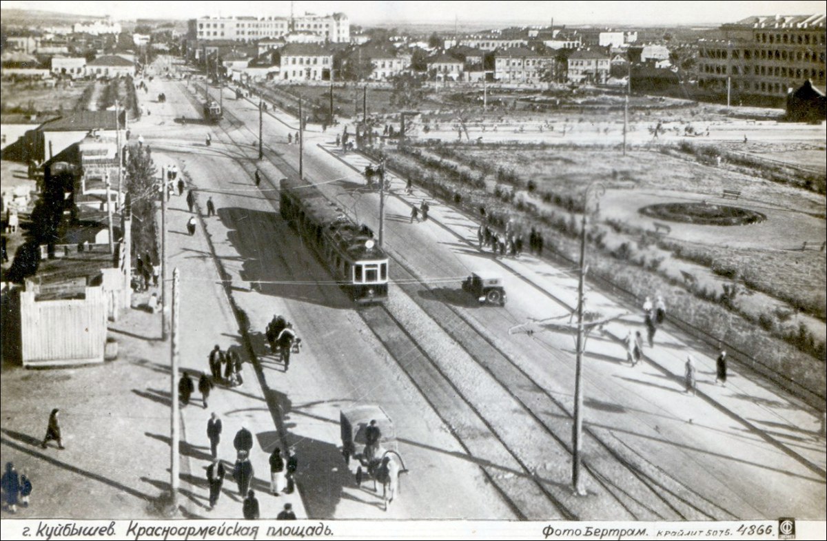 Samara — Historical photos — Electric tramway (1921-1941)