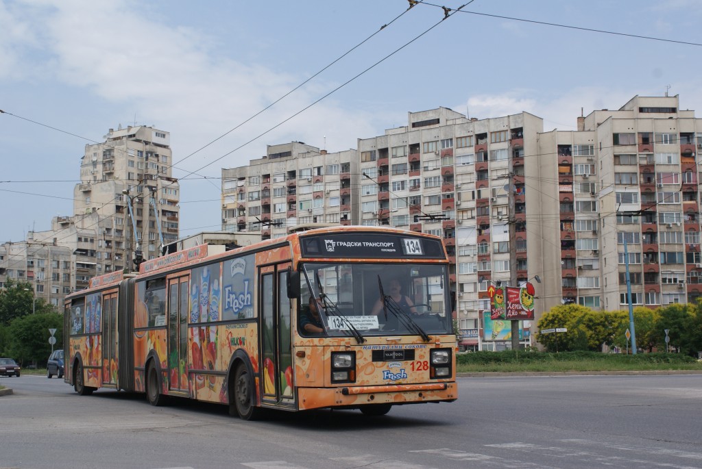 Пловдив, Van Hool AG 280T № 128