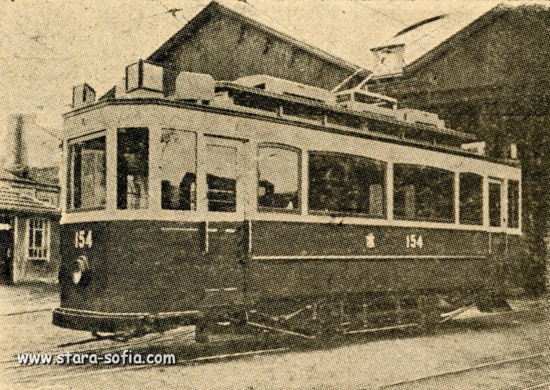 София, Franco-Belge-OeBB Charleroi № 154; София — Исторически снимки — Трамвайни мотриси (1901–1942)