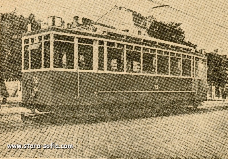 Сафія, Двухосный моторный MAN/AEG № 72; Сафія — Исторически снимки — Трамвайни мотриси (1901–1942)