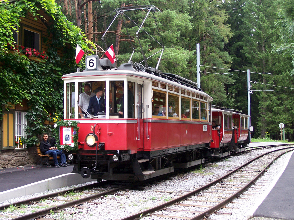 Innsbruck, Graz 4-axle motor car Nr. 2; Innsbruck — 100 Jahre Haller Triebwagen