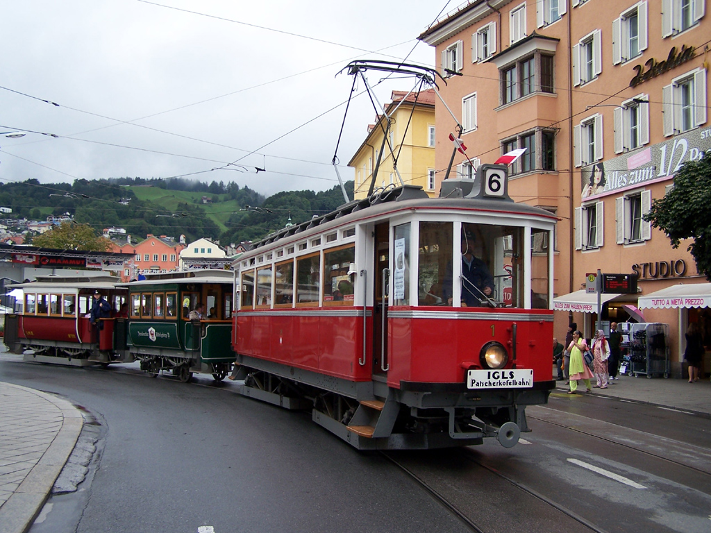 Инсбрук, Четырёхосный моторный Graz № 1; Инсбрук — 100 Jahre Haller Triebwagen