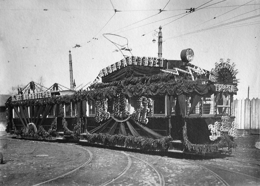 Санкт-Пецярбург — Исторические фотографии трамвайных вагонов