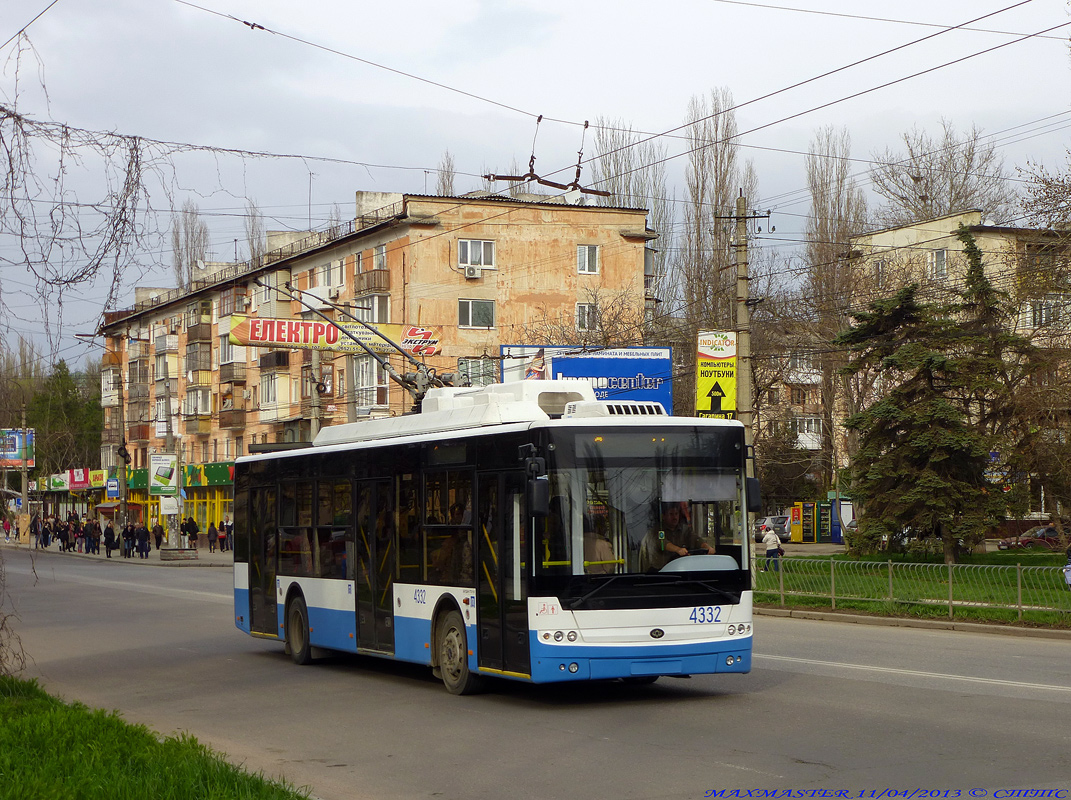Crimean trolleybus, Bogdan T70110 # 4332