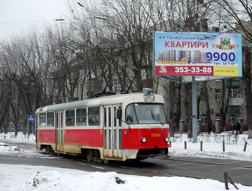 Киев, Tatra T3SU № 5818