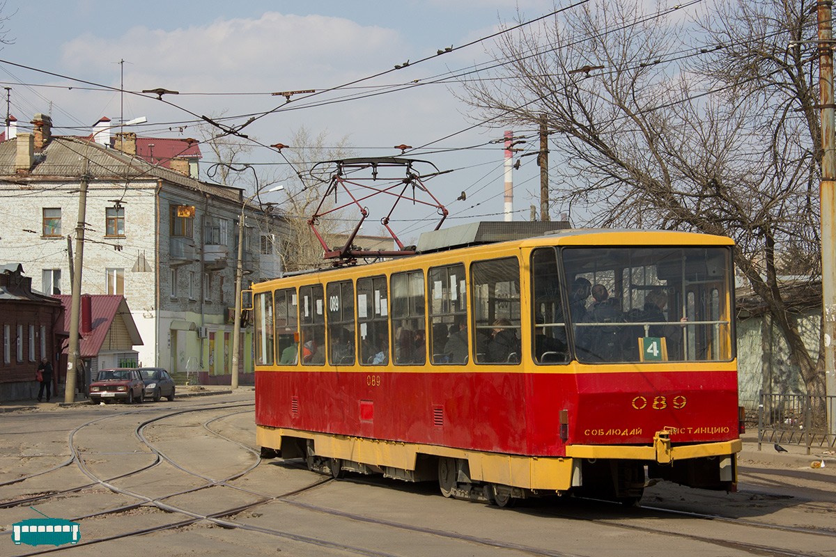 Орёл, Tatra T6B5SU № 089; Орёл — Автономная работа трамвая №4 из-за ремонта Красного моста (2013 г.); Орёл — Трамвайный перекрёсток