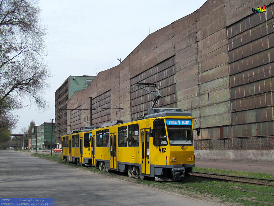 Дняпро, Tatra T6A2M № 3025; Дняпро — Прогулка на Tatra-T6A2M 20 апреля 2013