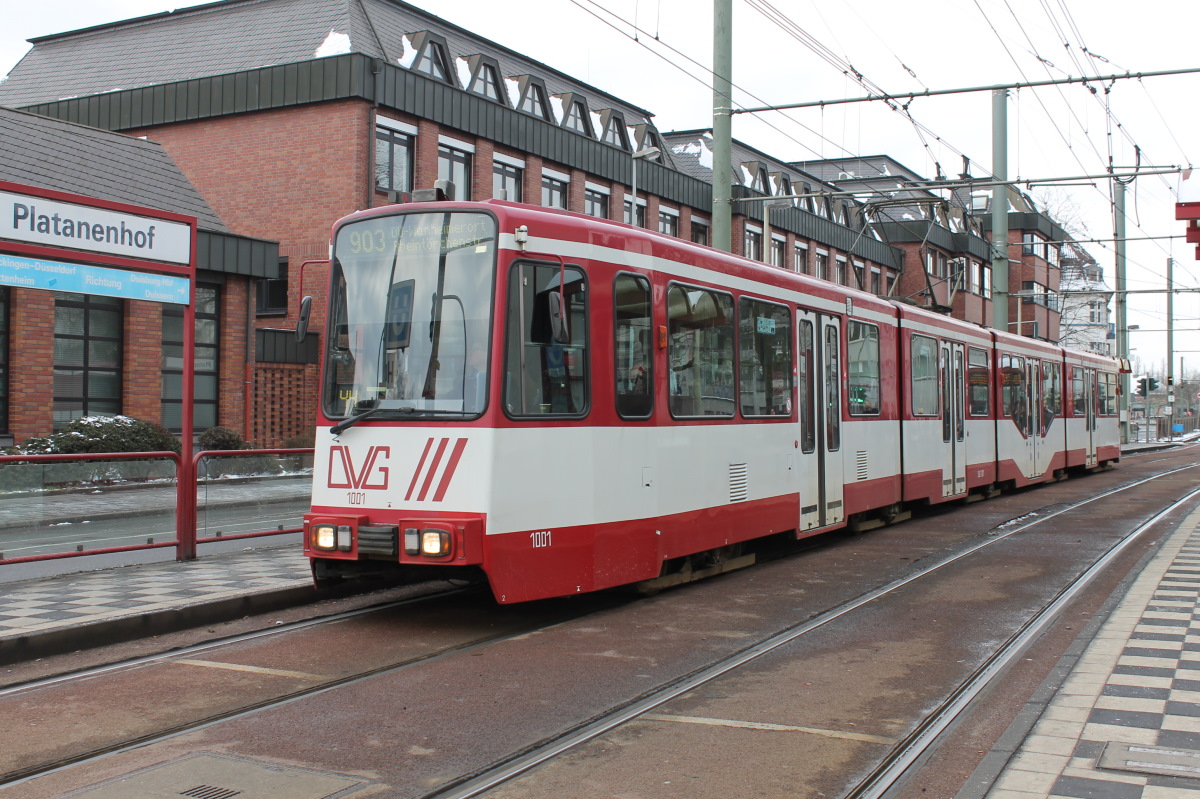 Duisburg, Duewag GT10NC-DU Nr. 1001