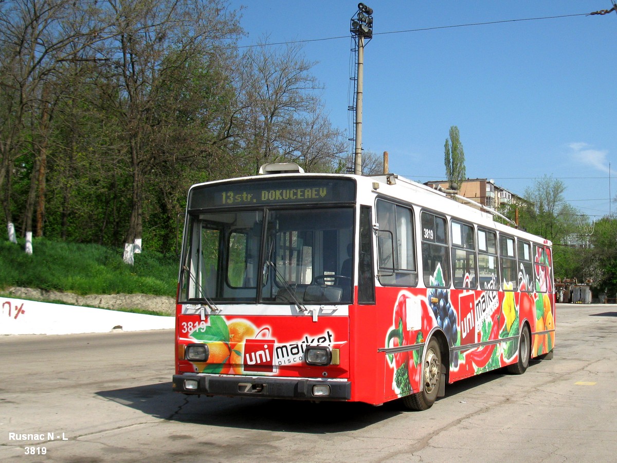Кишинёв, Škoda 14TrDT/6M № 3819; Кишинёв — Троллейбусный парк № 3