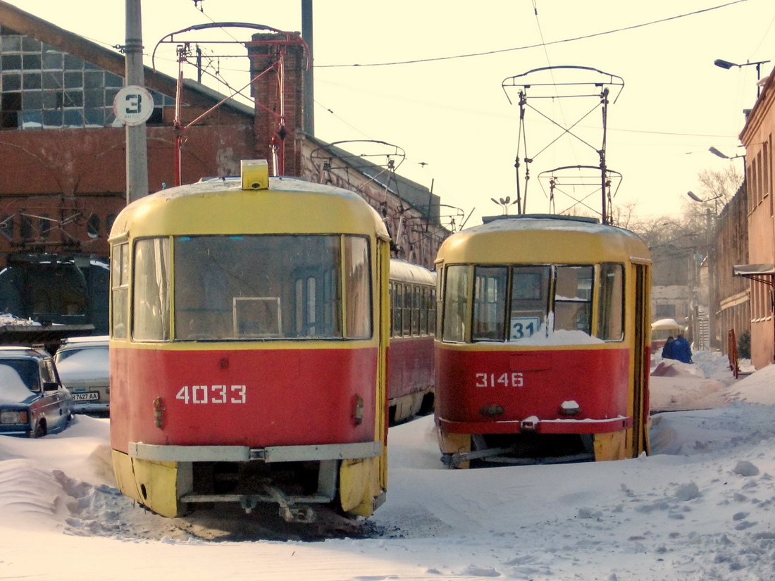 Одесса, Tatra T3SU № 4033; Одесса, Tatra T3SU (двухдверная) № 3146