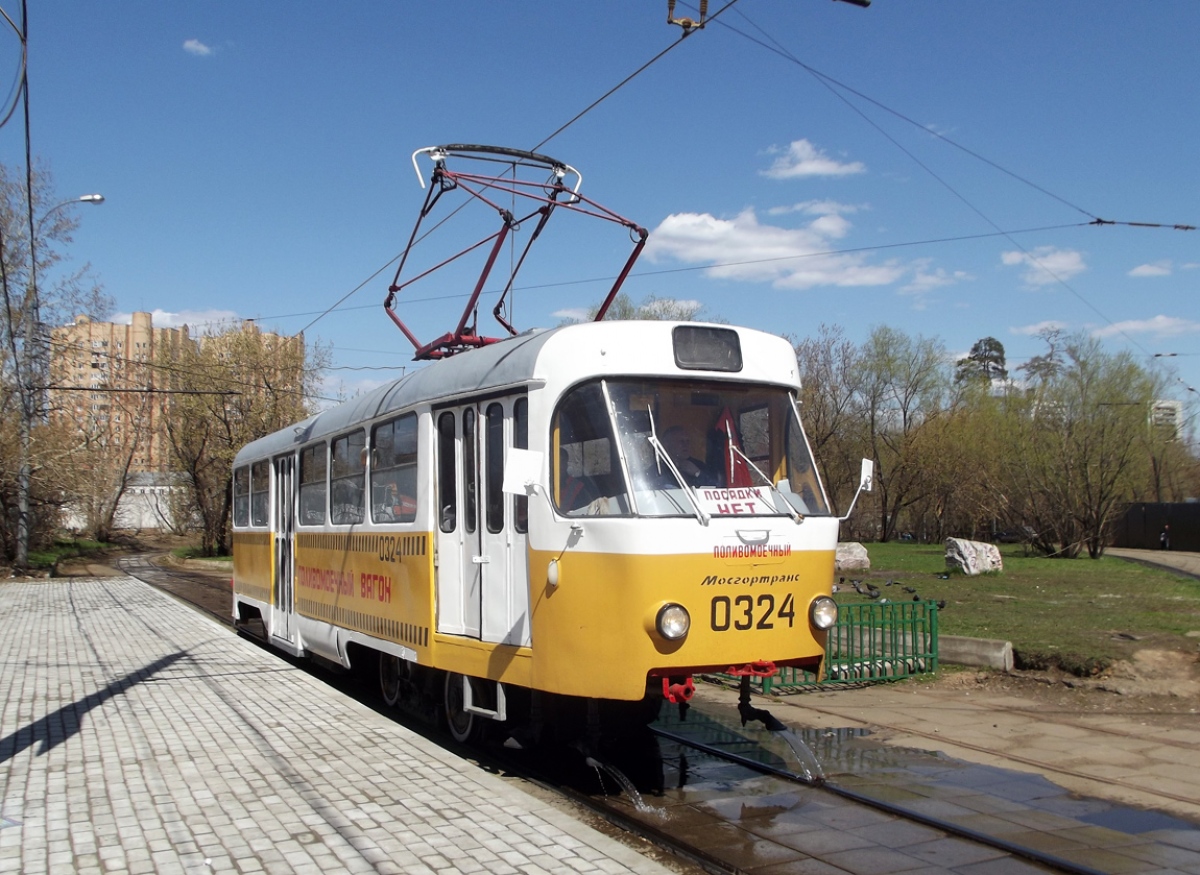 Москва, Tatra T3SU № 0324