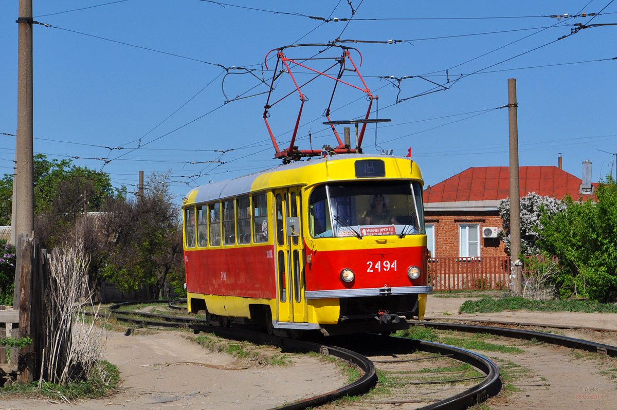 Валгаград, Tatra T3SU (двухдверная) № 2494