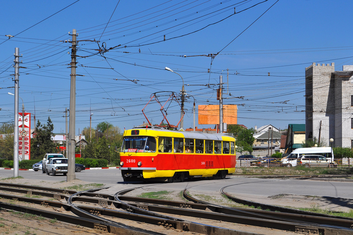 Волгоград, Tatra T3SU (двухдверная) № 2600