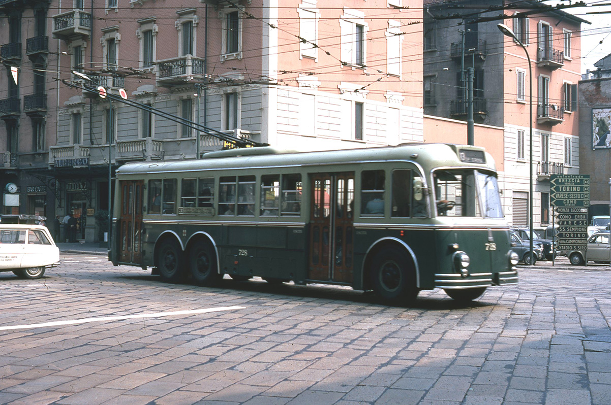 Milano, Fiat 672F/101/Tallero nr. 728; Milano — Old photos