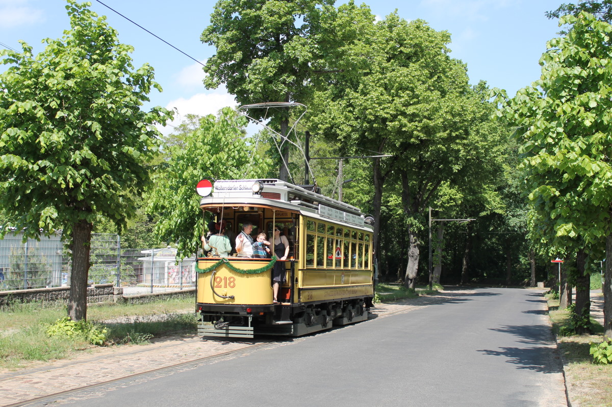 Вольтерсдорф, Falkenried TDS 08/24 № 218; Вольтерсдорф — Юбилей: 100 лет Вольтерсдорфскому трамваю (18./19.05.2013)