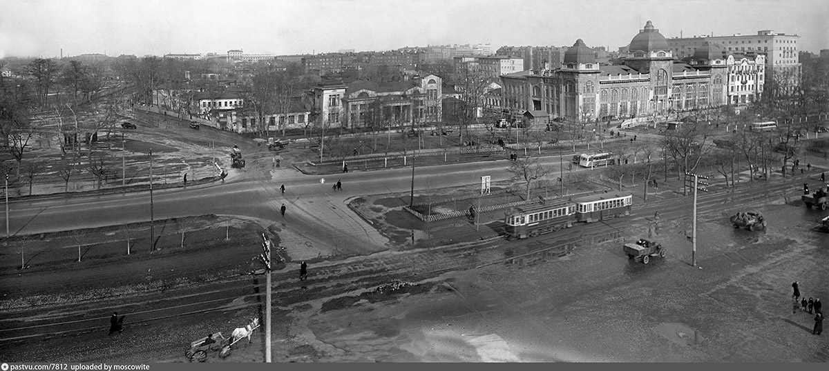 Moskau — Historical photos — Tramway and Trolleybus (1921-1945)