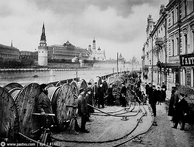 Москва — Исторические фотографии — Электрический трамвай (1898-1920); Москва — Энергохозяйство — Разные фотографии