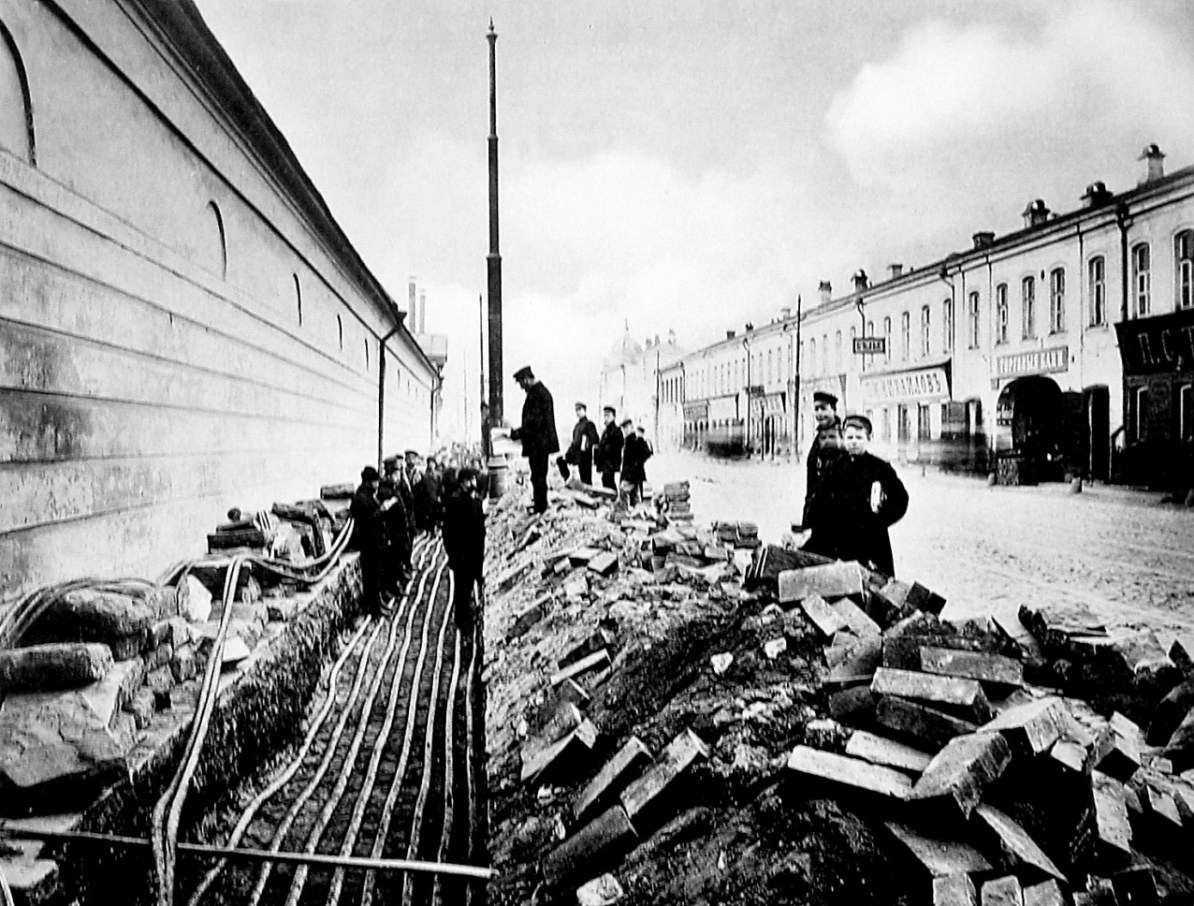 Москва — Исторические фотографии — Электрический трамвай (1898-1920); Москва — Энергохозяйство — Разные фотографии