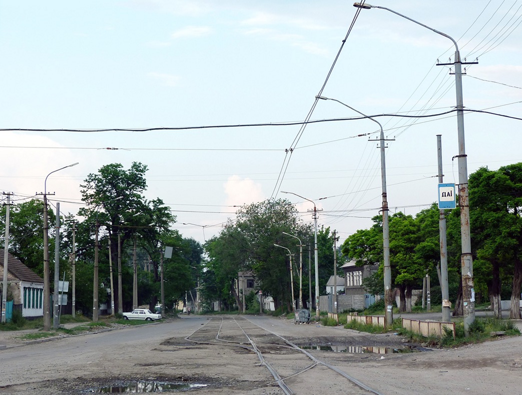 Dnipro — Tram network — right-bank part