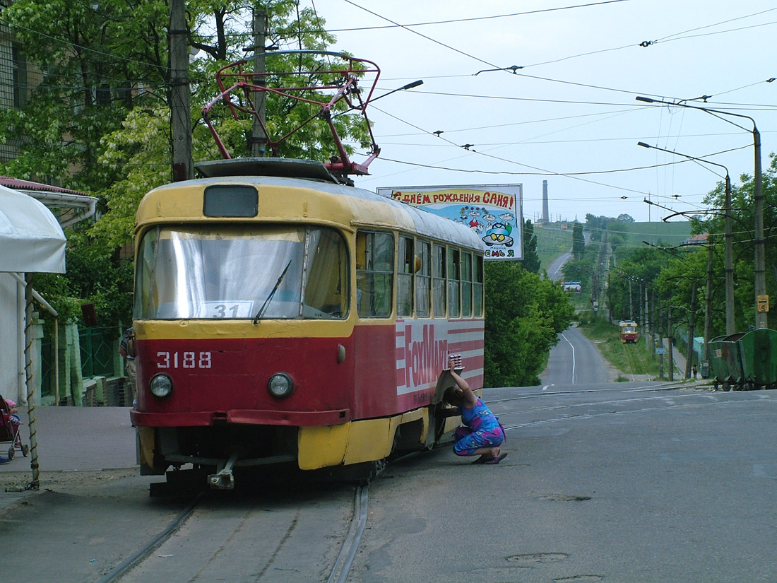 Одесса, Tatra T3SU (двухдверная) № 3188