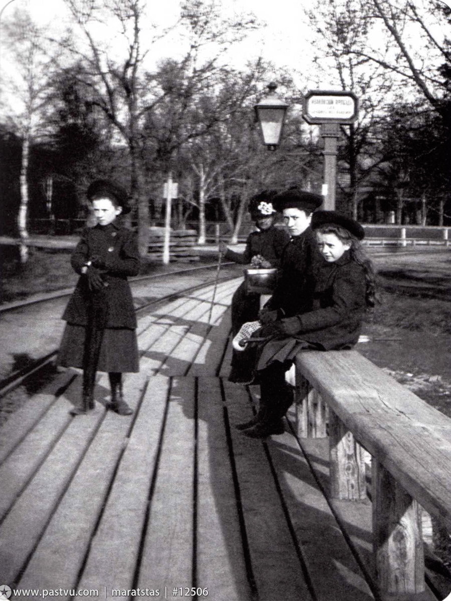 Масква — Исторические фотографии — Паровой трамвай (1886-1922)