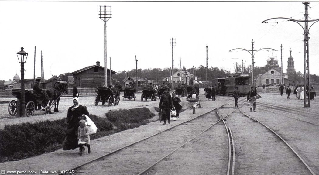 Maskva — Historical photos — Electric tramway (1898-1920); Maskva — Historical photos — Steam tramway (1886-1922)