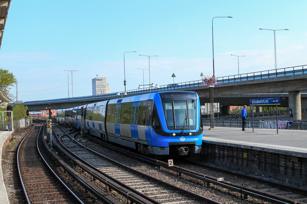 Стокгольм, Adtranz C20 № 2246; Стокгольм — Tunnelbana — Зелёная линия | Gröna Linjen