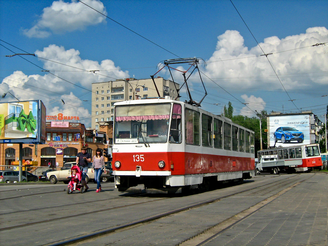 Липецк, Tatra T6B5SU № 135