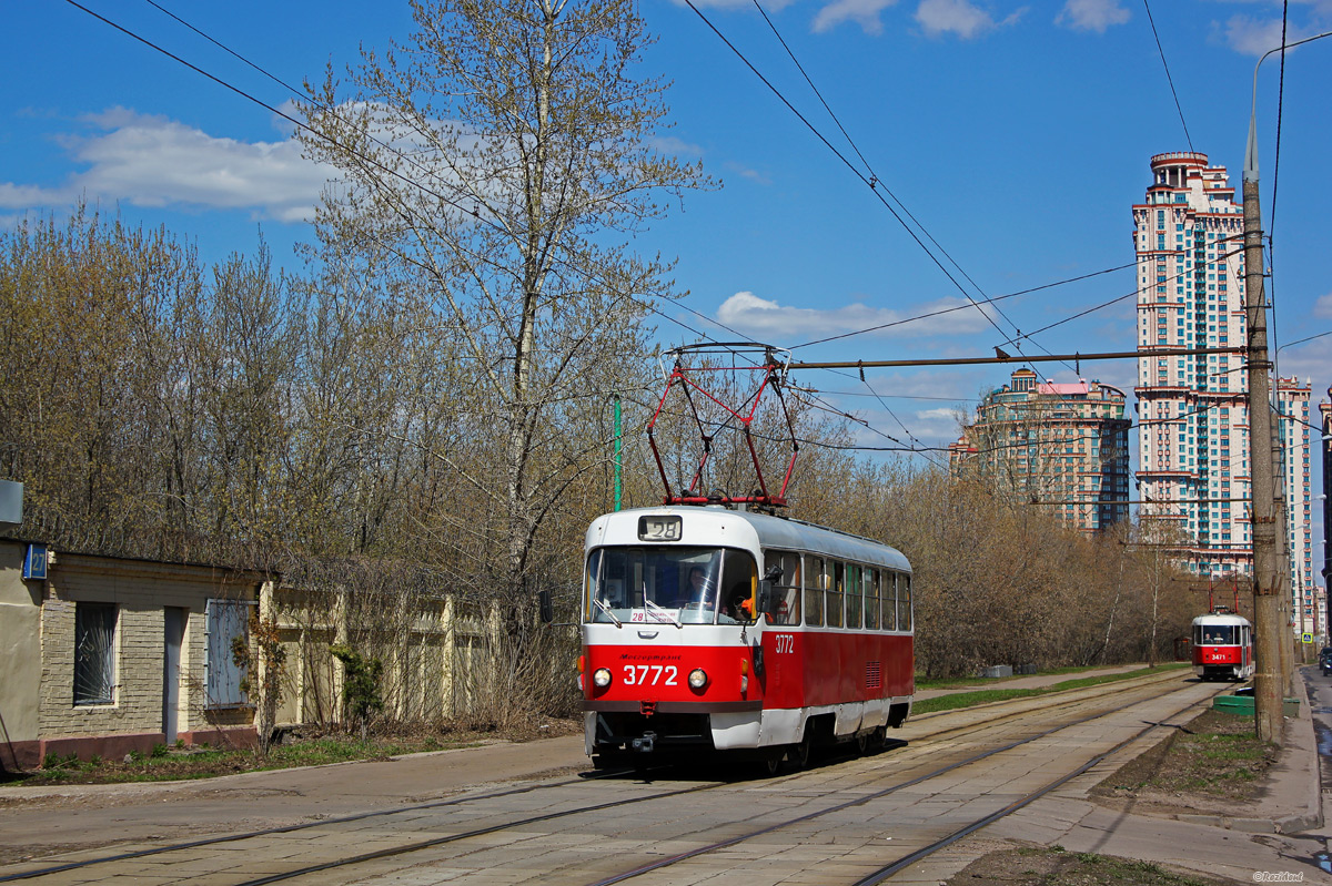 Москва, Tatra T3SU № 3772