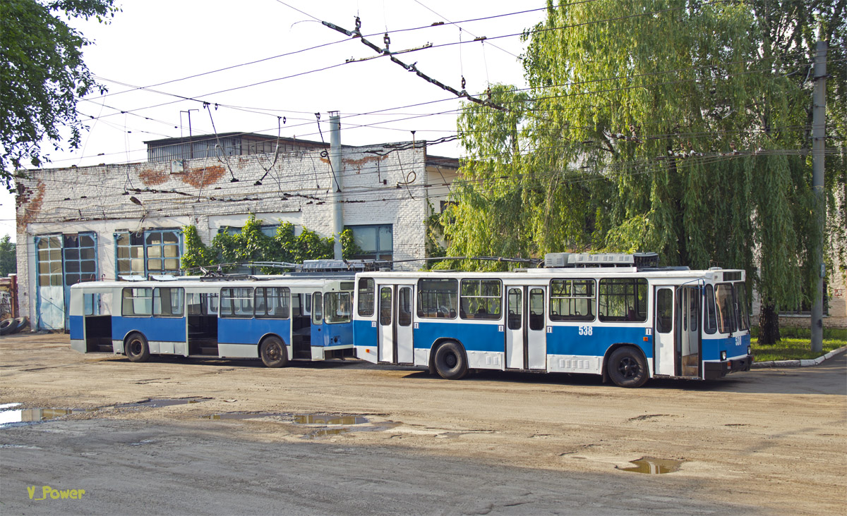 Винница, ЮМЗ Т2 № 538; Винница, ЗиУ-682В № 240; Винница — СР, КР, КВР троллейбусов ЗиУ