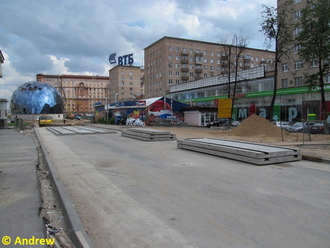 莫斯科 — Reconstruction of the tram line on Volokolamskoe highway in the section from Panfilovа street to Alabyana street; 莫斯科 — Trам lines: North-Western Administrative District