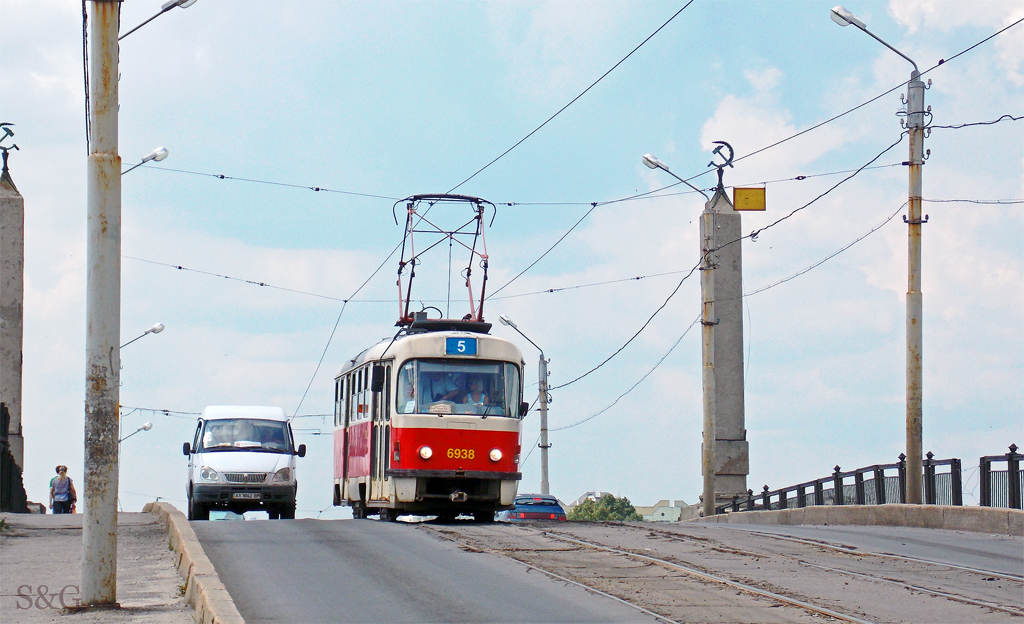 Харьков, Tatra T3 № 6938