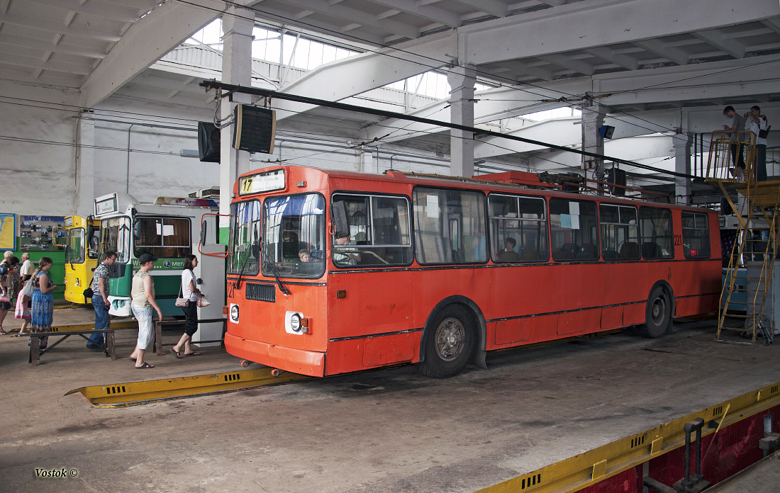 Voronezh, ZiU-682G-012 [G0A] # 221; Voronezh — Trolleybus Depot No. 1