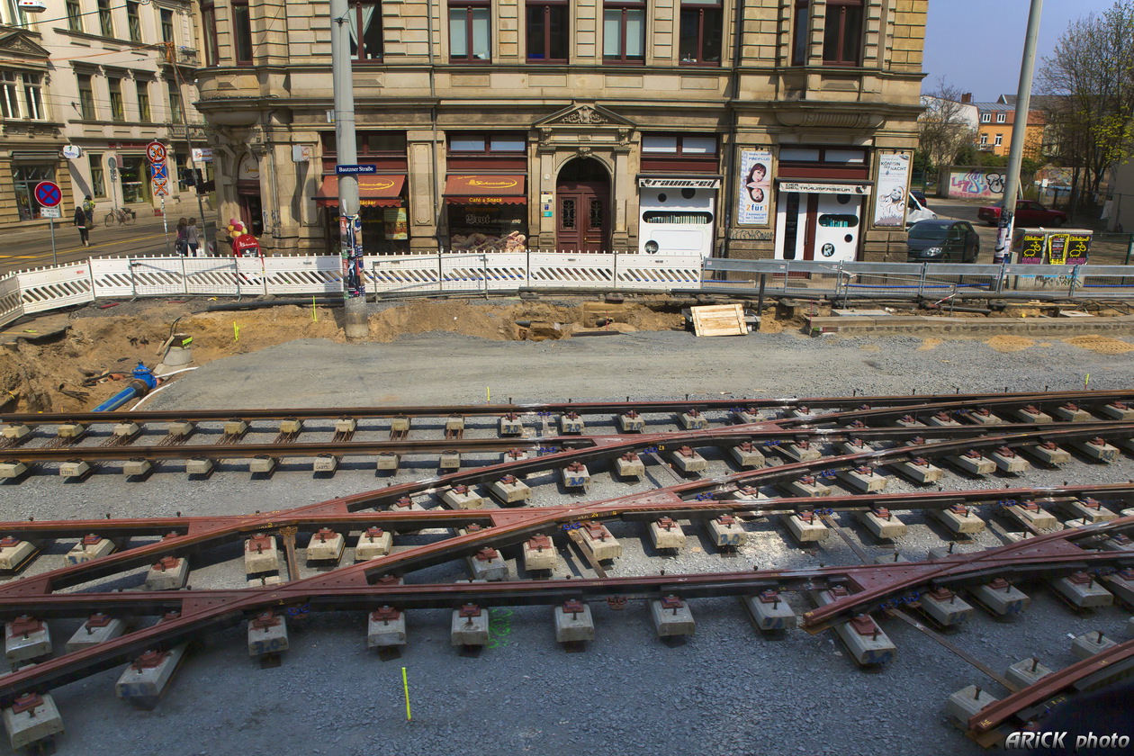 Drezno — Other construction sites on the tramway network