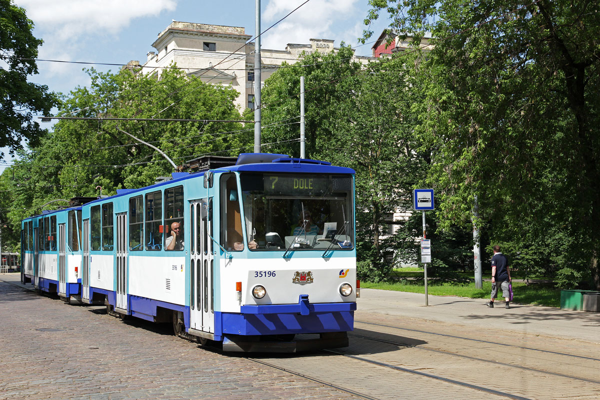 Riga, Tatra Т3MR (T6B5-R) № 35196; Riga, Tatra Т3MR (T6B5-R) № 35206