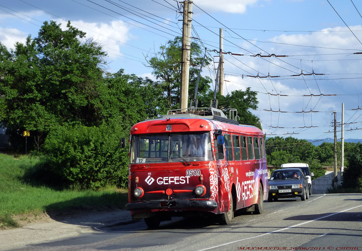 Crimean trolleybus, Škoda 9Tr19 # 3519
