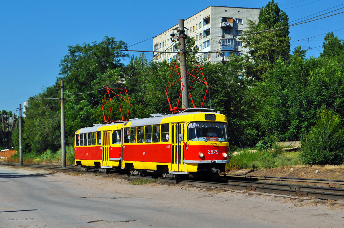 Волгоград, Tatra T3SU (двухдверная) № 2679