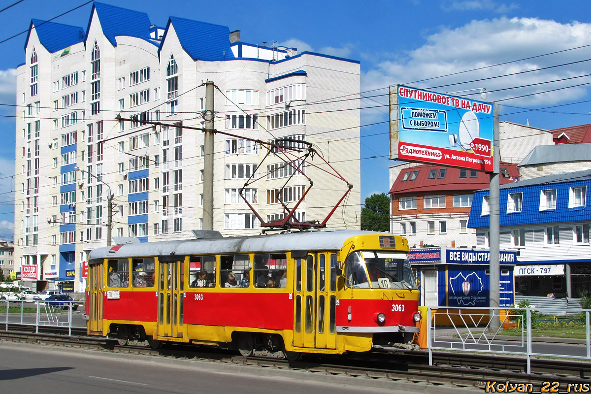 Барнаул, Tatra T3SU № 3063