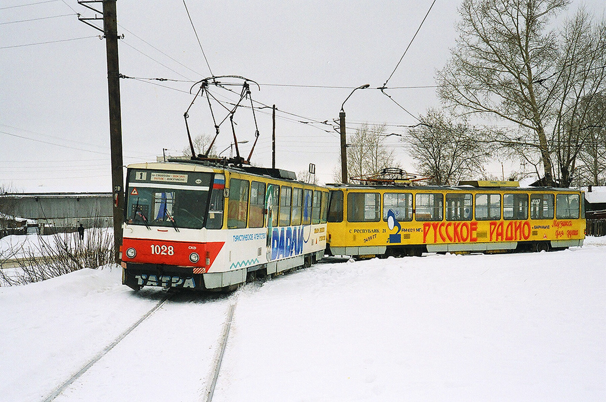 Барнаул, Tatra T6B5SU № 1028; Барнаул, Tatra T6B5SU № 1027